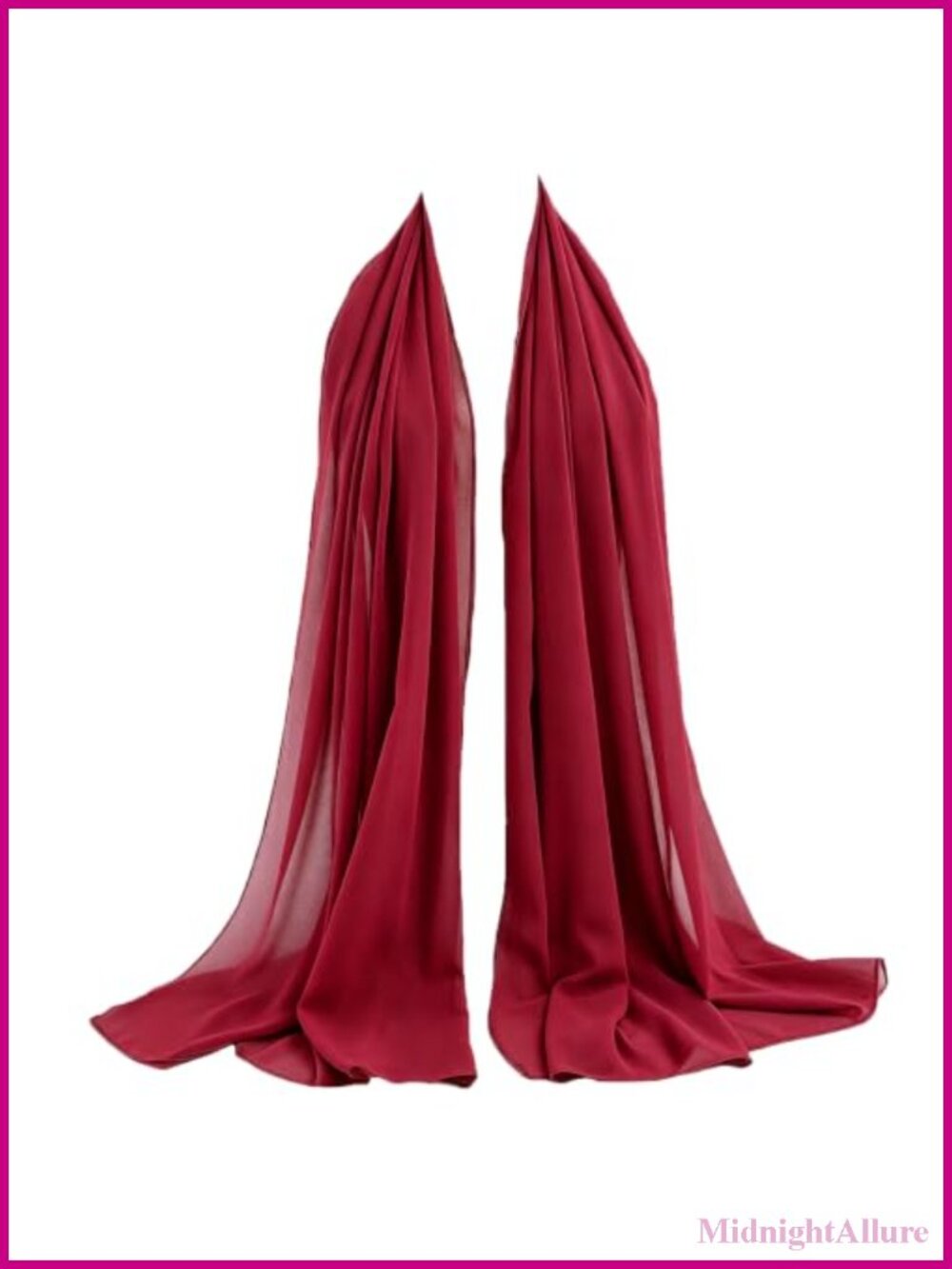 Chiffon Hijab Scarf Head Wrap Lightweight Pashmina Shawl for Women